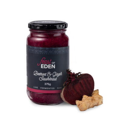 Beetroot and Ginger Sauerkraut